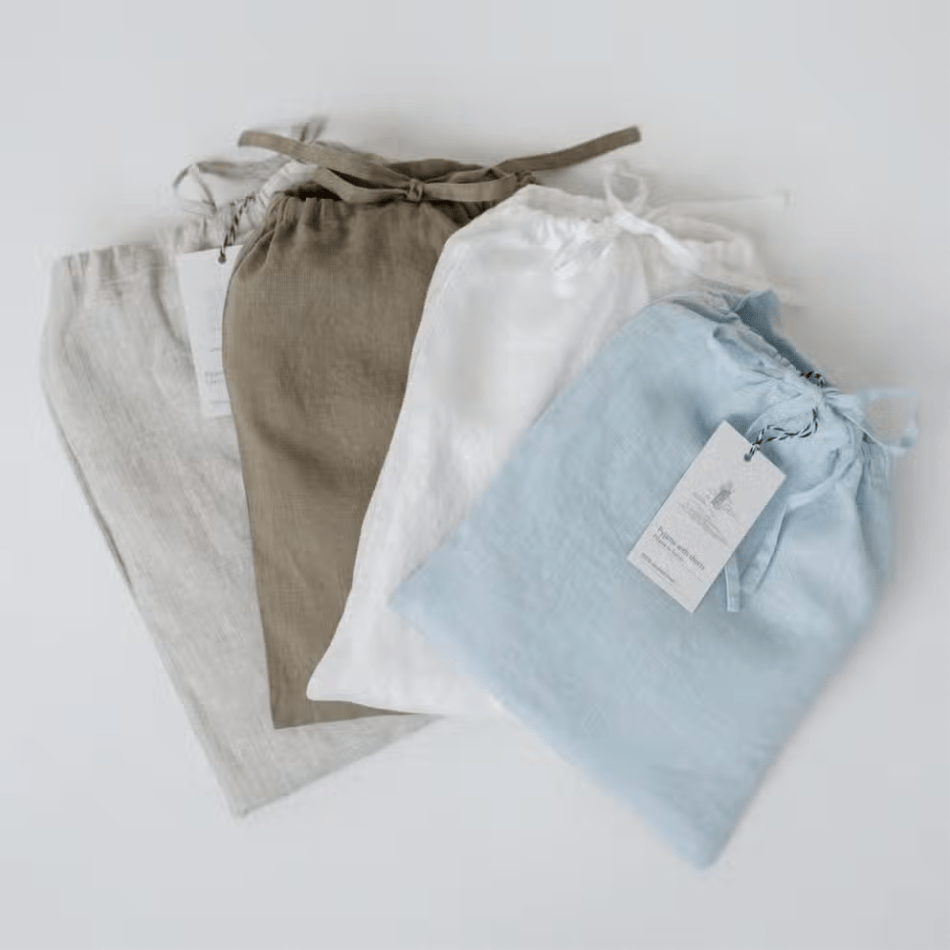 Baby Blue Linen Loungewear Set