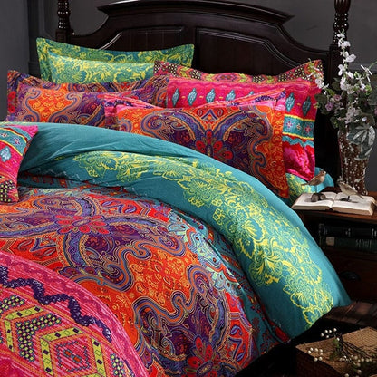 Bohemian 3d comforter bedding sets Mandala duvet cover set winter