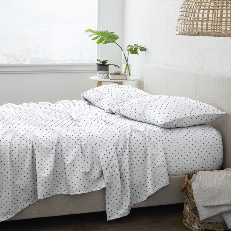 DDI 2355275 Home Collection Premium Ultra Soft Dots Pattern Bed Sheets