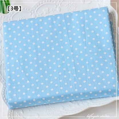 160x50cm Blue Color Twill Cotton Sewing Fabric Making Bedding