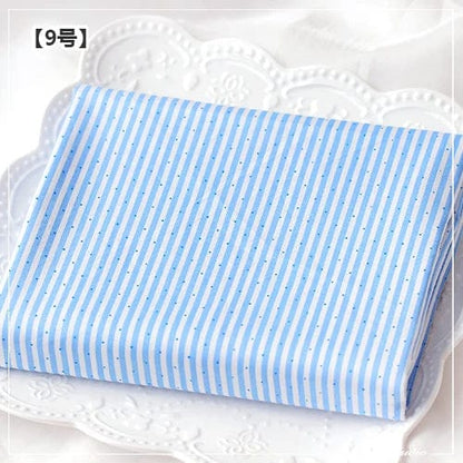 160x50cm Blue Color Twill Cotton Sewing Fabric Making Bedding