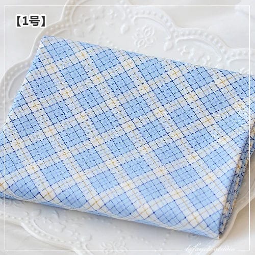 160x50cm Blue Color Twill Cotton Sewing Fabric Making Bedding