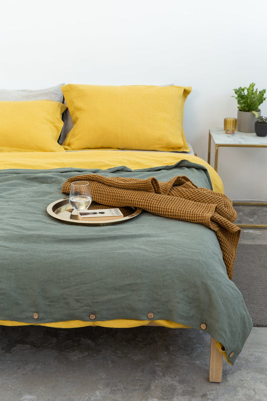 Linen Sham Pillowcase in Honey