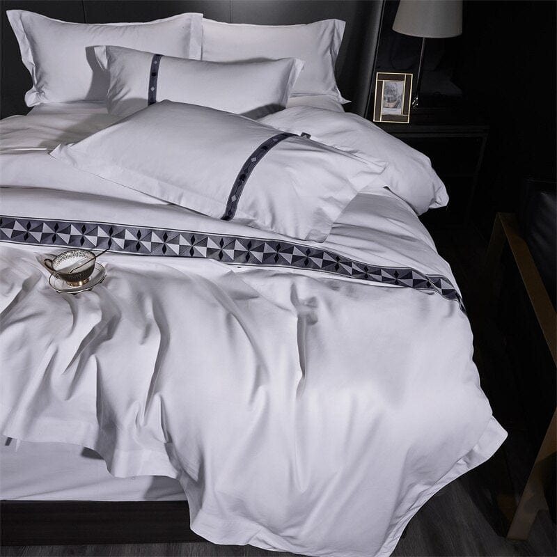 New 100% Cotton Five Star Hotel Bedding Set Four Piece Twin Size Queen Size King Size Duvet Cover Bed Sheet Pillow Cover