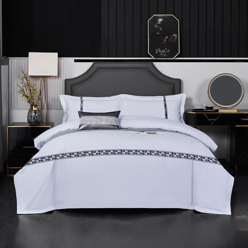 New 100% Cotton Five Star Hotel Bedding Set Four Piece Twin Size Queen Size King Size Duvet Cover Bed Sheet Pillow Cover