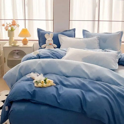 Thickening Queen Bedding Sets Pure Cotton Duvet Cover Euro Bedding Set