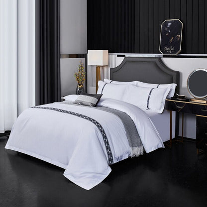 New 100% Cotton Five Star Hotel Bedding Set Four Piece Twin Size Queen Size King Size Duvet Cover Bed Sheet Pillow Cover