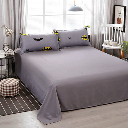 High Quality Bedding Set Bat-man Pattern Bed Linings Duvet Cover Bed Sheet & Pillowcases Cover Set