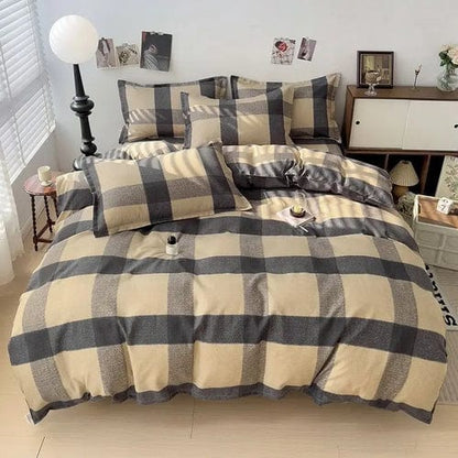 Thickening Queen Bedding Sets Pure Cotton Duvet Cover Euro Bedding Set