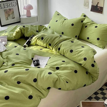 Bed Linen Bed Sheets Set Stripes Dots Duvet Cover Set Quilt Cover Bed