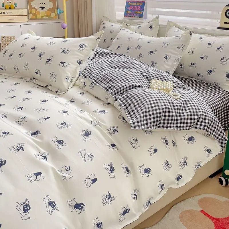 Thickening Queen Bedding Sets Pure Cotton Duvet Cover Euro Bedding Set