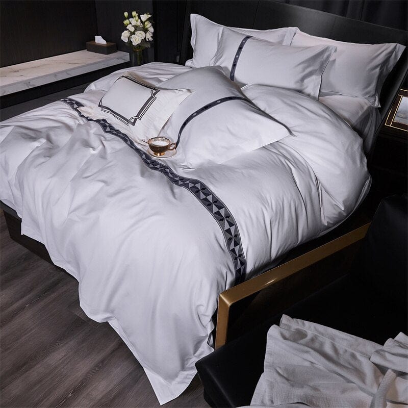 New 100% Cotton Five Star Hotel Bedding Set Four Piece Twin Size Queen Size King Size Duvet Cover Bed Sheet Pillow Cover