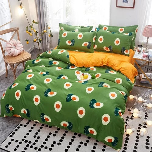 Cute Cartoon Print Duvet Cover 220x240 Lovely Pattern Adults Kids