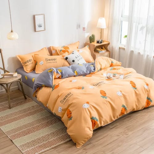 Cute Cartoon Print Duvet Cover 220x240 Lovely Pattern Adults Kids