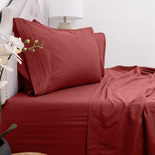 Soft Microfiber Deep Pocket Bed Sheets - 4 Piece Set