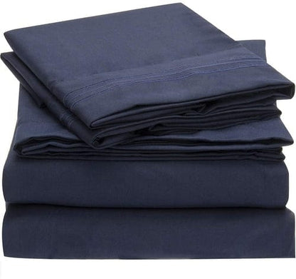 Soft Microfiber Deep Pocket Bed Sheets - 4 Piece Set