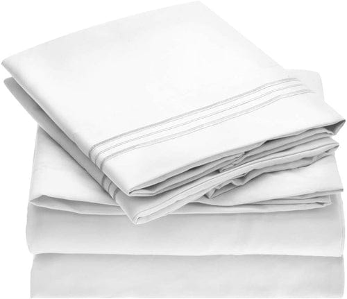 Soft Microfiber Deep Pocket Bed Sheets - 4 Piece Set